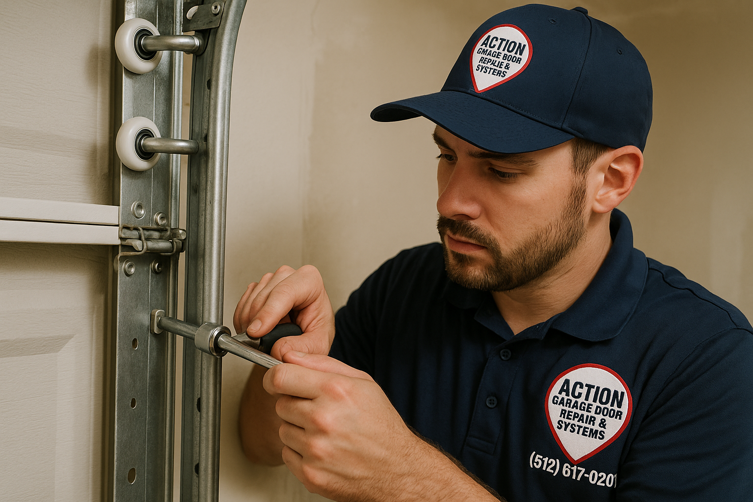 Garage Door Track Repair in Mount Vernon